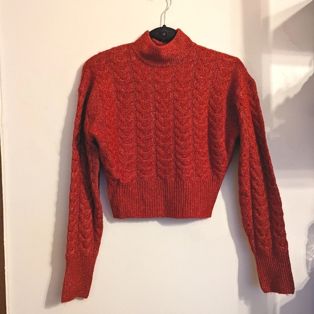 Woman's Crop Knit Sweater